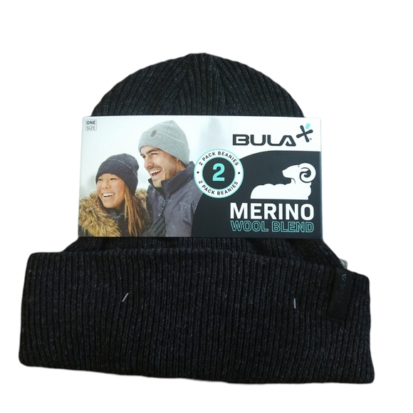 2 pack - Bula Merino Wool Beanies - Picture 4 of 5